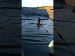 Nuevo HDPE liso doble de envejecimiento Geomembrane del HDPE de la charca del trazador de líneas de la membrana impermeable resistente del HDPE